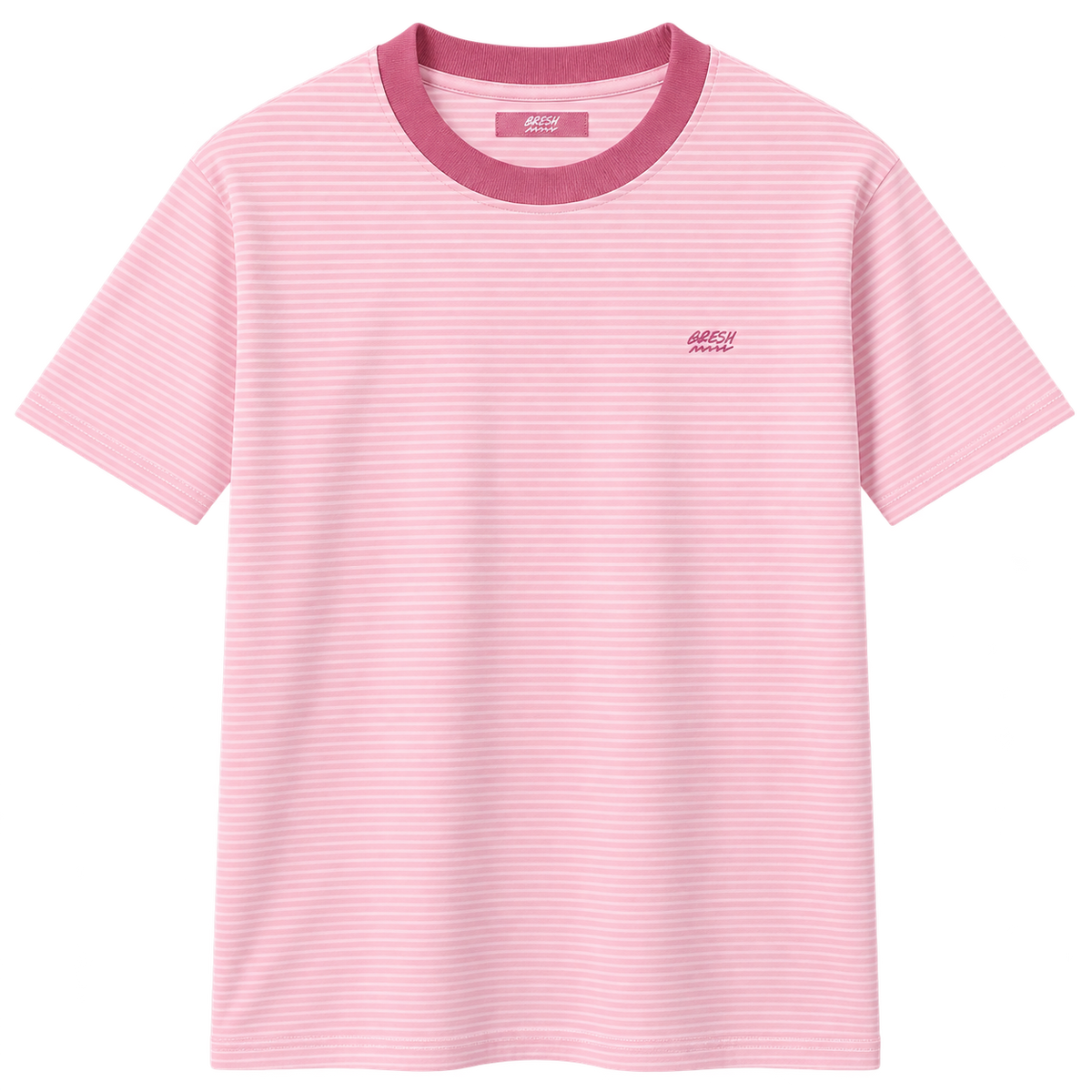 Remera Rayada – Rosa