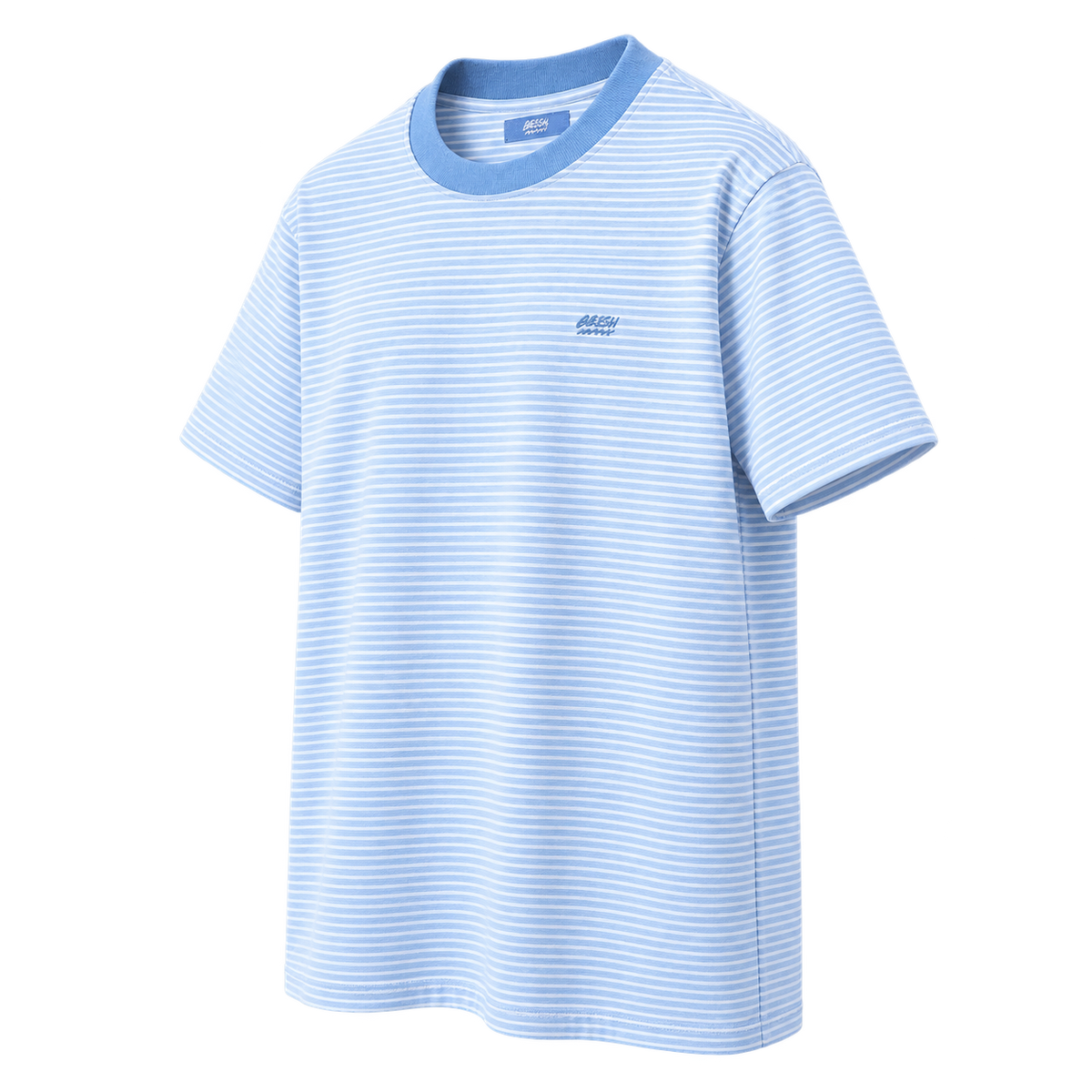 Remera Rayada – Celeste